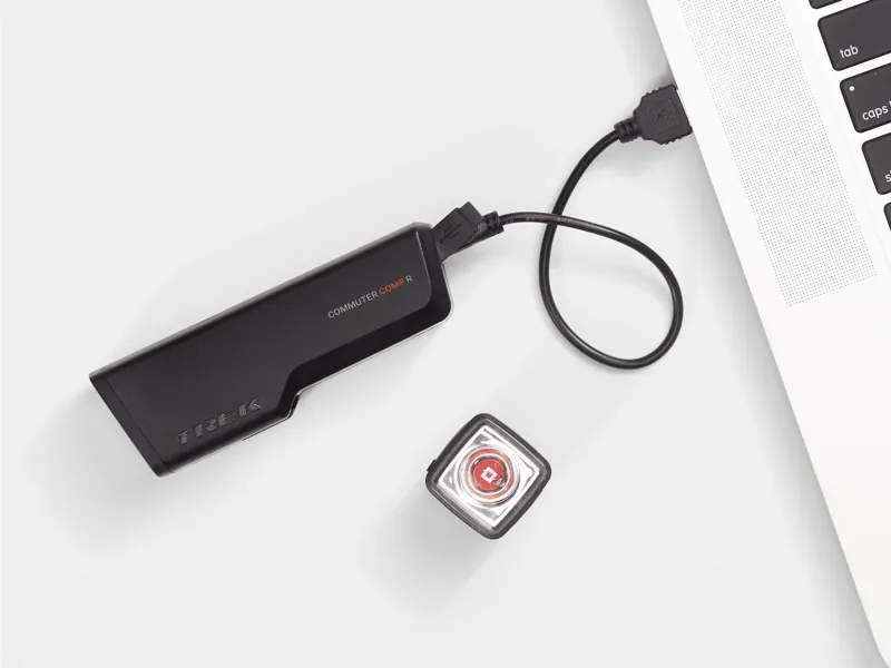 Trek Commuter Comp R/Flare R City Bike USB Light Set - Black 2 Trek Commuter Comp R/Flare R City Bike USB Light Set - Black - Image 2